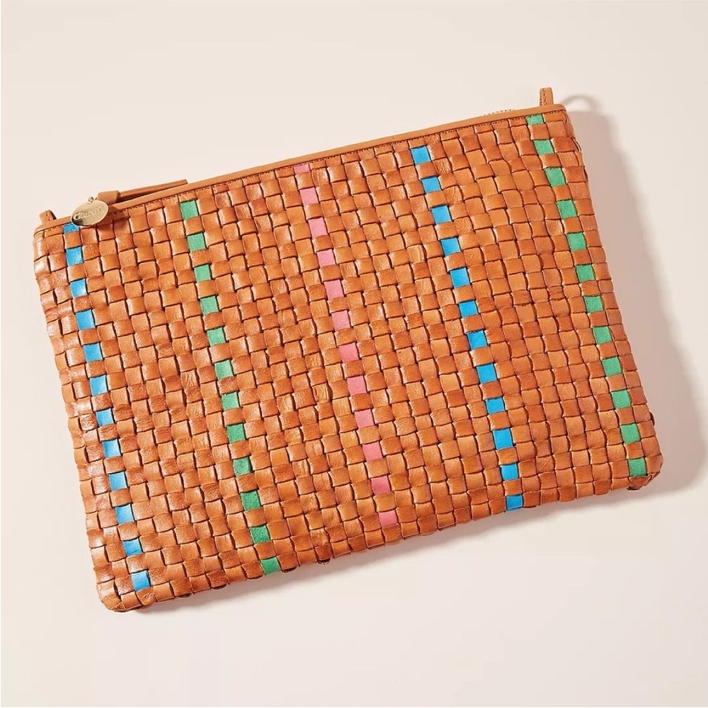 Clare V. Woven Clutch